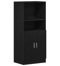 Küchenschrank Schwarz 57x41,5x131,5 cm Holzwerkstoff