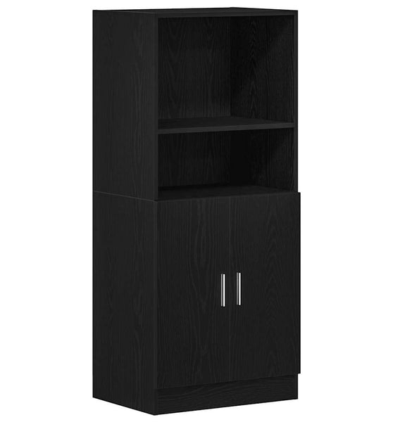 Küchenschrank Schwarz 57x41,5x131,5 cm Holzwerkstoff