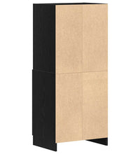 Küchenschrank Schwarz 57x41,5x131,5 cm Holzwerkstoff