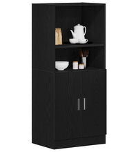 Küchenschrank Schwarz 57x41,5x131,5 cm Holzwerkstoff