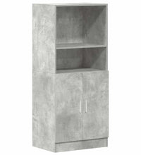 Küchenschrank Betongrau 57x41,5x131,5 cm Holzwerkstoff