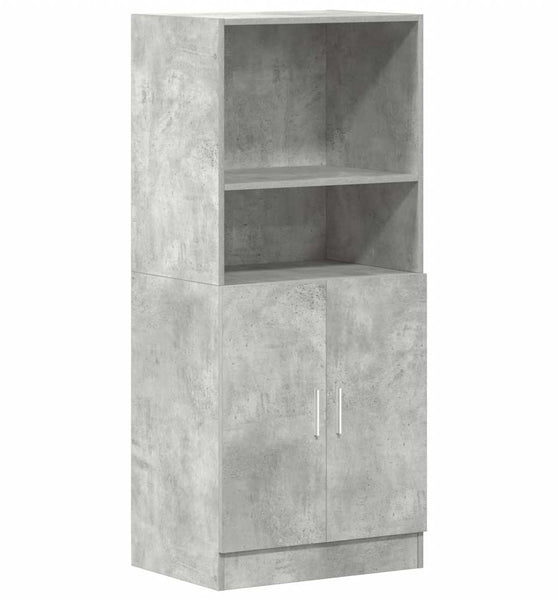 Küchenschrank Betongrau 57x41,5x131,5 cm Holzwerkstoff