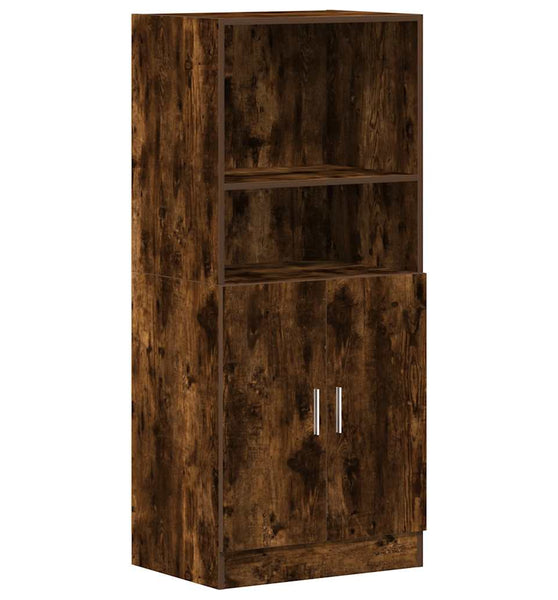Küchenschrank Räuchereiche 57x41,5x131,5 cm Holzwerkstoff