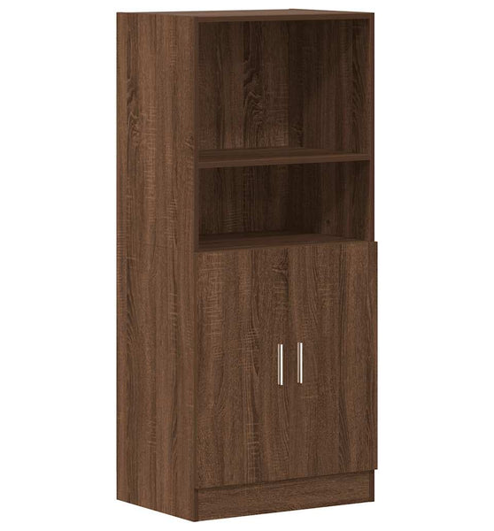 Küchenschrank Braun Eichen-Optik 57x41,5x131,5 cm Holzwerkstoff