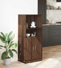 Küchenschrank Braun Eichen-Optik 57x41,5x131,5 cm Holzwerkstoff
