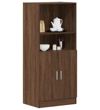 Küchenschrank Braun Eichen-Optik 57x41,5x131,5 cm Holzwerkstoff
