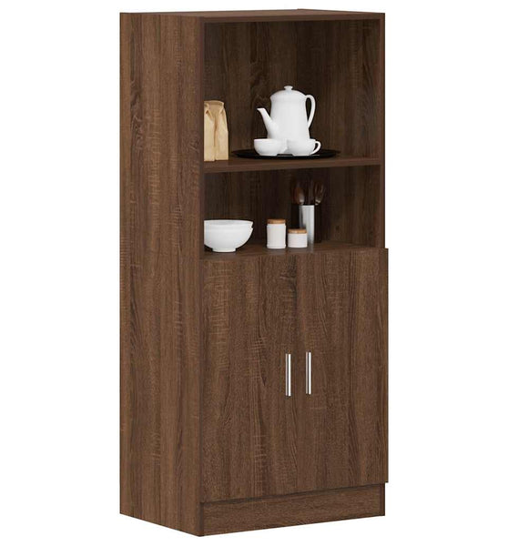 Küchenschrank Braun Eichen-Optik 57x41,5x131,5 cm Holzwerkstoff