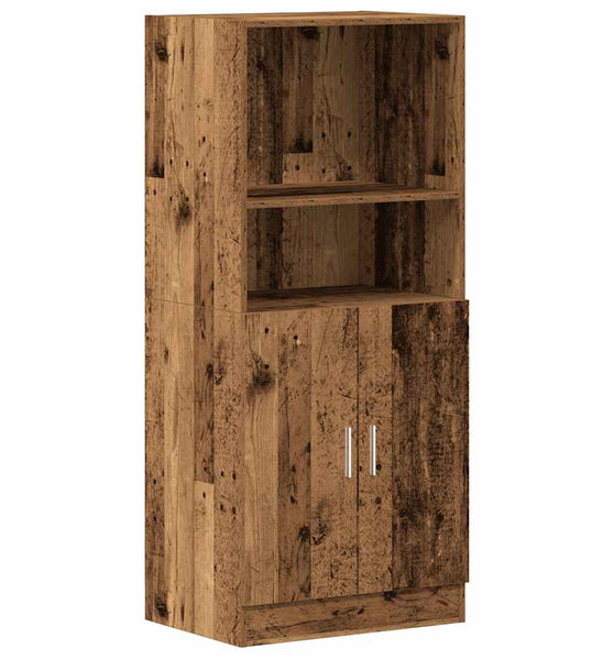 Küchenschrank Altholz-Optik 57x41,5x131,5 cm Holzwerkstoff