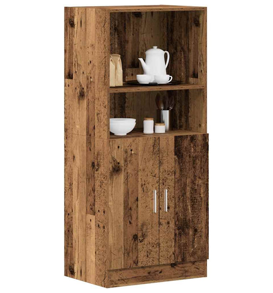 Küchenschrank Altholz-Optik 57x41,5x131,5 cm Holzwerkstoff