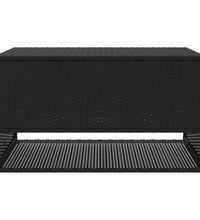 Outdoor-Kissenbox Schwarz 100x55x55,5 cm Poly Rattan