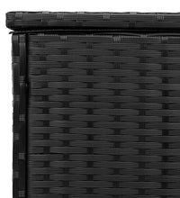 Outdoor-Kissenbox Schwarz 100x55x55,5 cm Poly Rattan