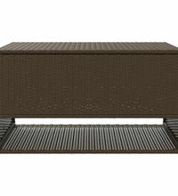 Outdoor-Kissenbox Braun 100x55x55,5 cm Poly Rattan