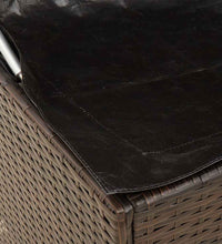 Outdoor-Kissenbox Braun 100x55x55,5 cm Poly Rattan
