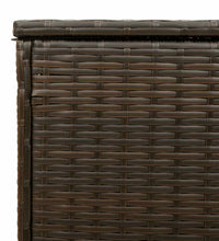 Outdoor-Kissenbox Braun 100x55x55,5 cm Poly Rattan