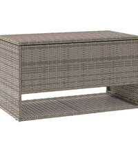 Outdoor-Kissenbox Grau 100x55x55,5 cm Poly Rattan