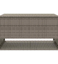 Outdoor-Kissenbox Grau 100x55x55,5 cm Poly Rattan