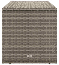 Outdoor-Kissenbox Grau 100x55x55,5 cm Poly Rattan