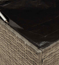 Outdoor-Kissenbox Grau 100x55x55,5 cm Poly Rattan