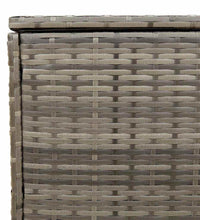 Outdoor-Kissenbox Grau 100x55x55,5 cm Poly Rattan