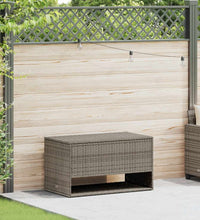Outdoor-Kissenbox Grau 100x55x55,5 cm Poly Rattan