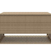 Outdoor-Kissenbox Beige 100x55x55,5 cm Poly Rattan