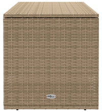 Outdoor-Kissenbox Beige 100x55x55,5 cm Poly Rattan