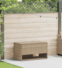 Outdoor-Kissenbox Beige 100x55x55,5 cm Poly Rattan