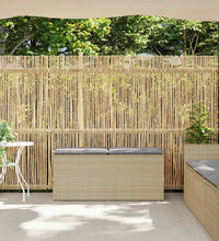 Gartenbank mit Kissen Beige 110x40x44 cm Poly Rattan