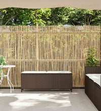 Gartenbank mit Kissen Braun 110x30x40,5 cm Poly Rattan