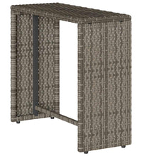 5-tlg. Garten-Sofagarnitur Kissen Stapelbar Grau Poly Rattan