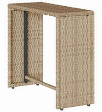 5-tlg. Garten-Sofagarnitur Kissen Stapelbar Beige Poly Rattan