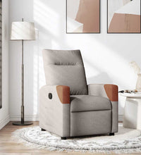 Relaxsessel Taupe Stoff