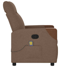 Massagesessel Braun Stoff