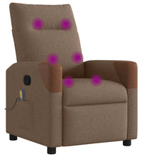 Massagesessel Braun Stoff