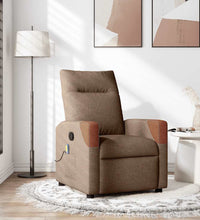 Massagesessel Braun Stoff