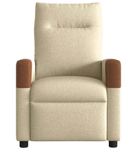 Massagesessel Creme Stoff