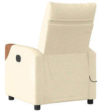 Massagesessel Creme Stoff