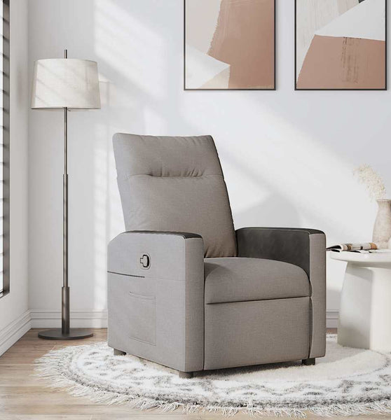 Relaxsessel Taupe Stoff