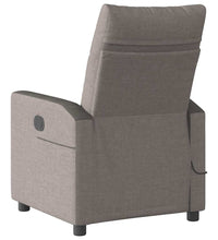 Massagesessel Taupe Stoff