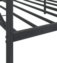 Tagesbett ohne Matratze Schwarz 100x200 cm Stahl