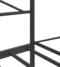 Tagesbett ohne Matratze Schwarz 100x200 cm Stahl