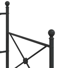 Tagesbett Ausziehbar ohne Matratze Schwarz 80x200 cm Stahl