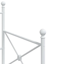 Tagesbett ohne Matratze Weiß 90x190 cm Stahl