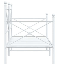 Tagesbett ohne Matratze Weiß 90x200 cm Stahl