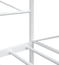 Tagesbett ohne Matratze Weiß 100x200 cm Stahl