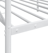 Tagesbett ohne Matratze Weiß 107x203 cm Stahl