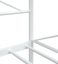 Tagesbett ohne Matratze Weiß 107x203 cm Stahl