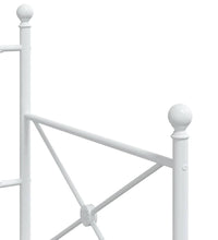 Tagesbett Ausziehbar ohne Matratze Weiß 80x200 cm Stahl