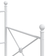 Tagesbett Ausziehbar ohne Matratze Weiß 90x190 cm Stahl