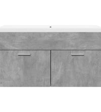 Waschbeckenunterschrank mit Einbaubecken Betongrau